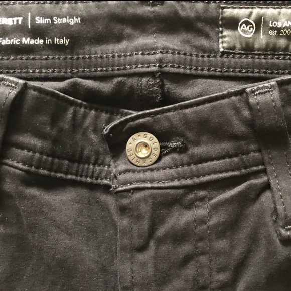AG Adriano Goldschmied The Everett Slim Straight Pants Black Size 29 X 32 - Picture 7 of 9